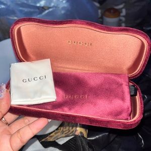Gucci Velvet Sunglasses case